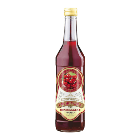 ПЛОДОВАЯ АЛКОГОЛЬНАЯ ПРОДУКЦИЯ ПОЛУСЛАДКАЯ "Рябинушка"