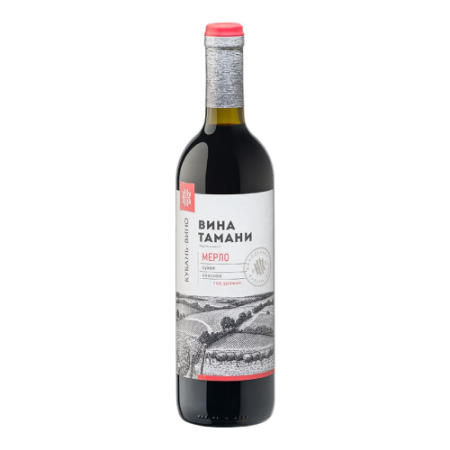 Кубань-Вино, "Вина Тамани" Мерло, 0.7 л