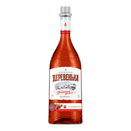 Ликер "Зимняя деревенька" Графиня Вишня, наливка, 0.5 л
