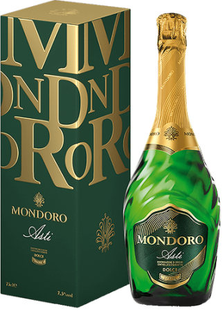 Вино  игристое  "Мондоро  Асти" кат ДОКГ, регион  Пьемонт  бел сладкое  в  п/у  0,75  л  Италия