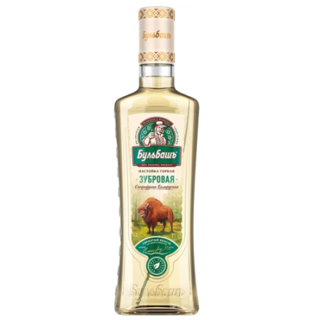 Настойка горькая "Бульбашъ. Зубровая Беларуская" 0,5 л Беларусь