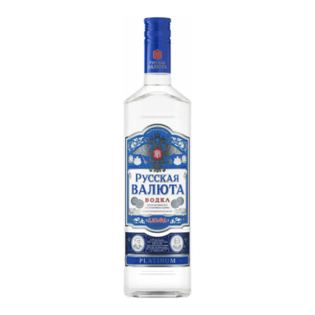 Водка "Русская Валюта" Платинум, 0.5 л