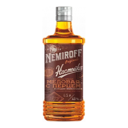 Водка Rodnik, "Nemiroff" Honey Pepper, 0.5 л