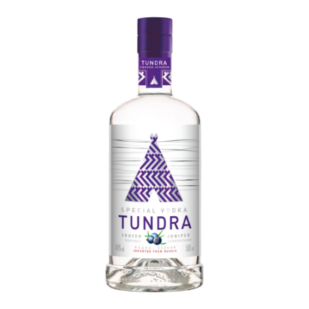 Водка "Тундра" Морозный можжевельник, 0.5 л