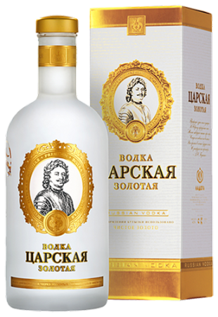 Водка "ЦАРСКАЯ ЗОЛОТАЯ" 0,5 л п/у Россия
