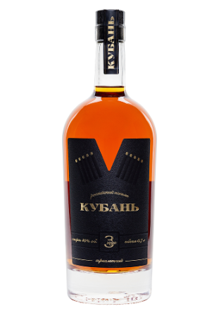 Коньяк "Кубань" 3-летний, 0.5 л