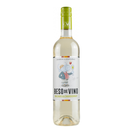 Вино "Beso de Vino" Macabeo-Chardonnay, Carinena DO
