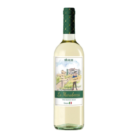 Вино Cantine Rasore, "Rue de Vin" La Marabecca Blanco Secco