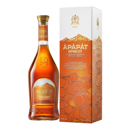 Коньяк "Арарат" Абрикос, в подарочной коробке, 0.5 л