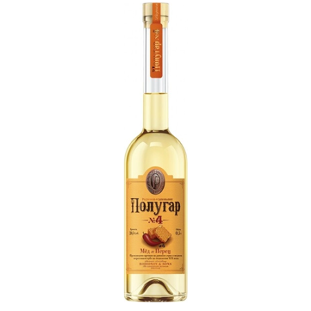 ПОЛУГАР №4. Мёд и перец Напиток спиртной из зернового сырья 0,5л/6 Беларусь
