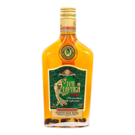 Ликер "Три старика" Кедровая, настойка горькая, 250 мл