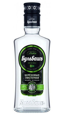 Водка особая  "Бульбашъ.  Березовые  листочки"   0,2  л   Беларусь