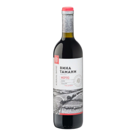 Кубань-Вино, "Вина Тамани" Мерло, 0.7 л