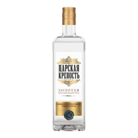 Водка "Царская Крепость" Золотая, 0.5 л