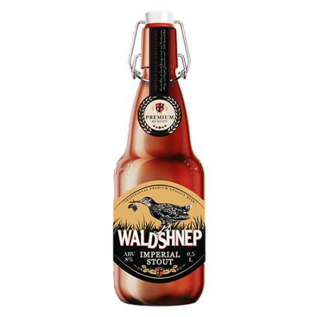 Пиво Waldshnep Imperial Stout темное пастеризованное фильтрованное  0,5 л  8% Россия