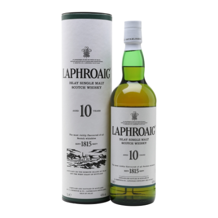 Виски "Laphroaig" 10 years old, with box, 0.7 л
