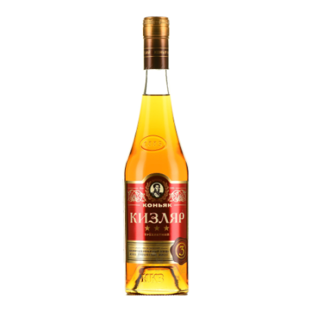 Коньяк "Звезды Кизляра" 3 года, 0.5 л