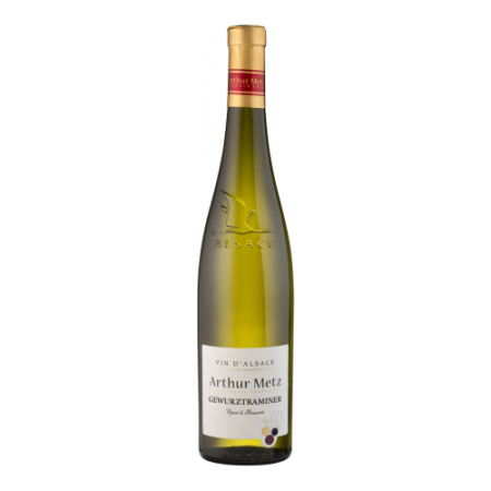 Вино Arthur Metz, Gewurztraminer, Alsace AOP, 2022