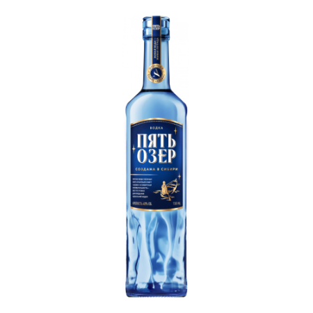 Водка "Пять Озер", 0.7 л
