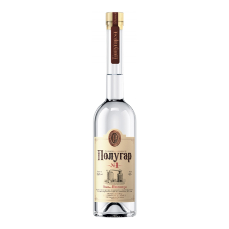 Водка "Polugar" №1, Rye & Wheat, 0.5 л