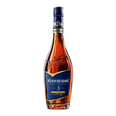 Коньяк "Киновский" Трехлетний, 0.5 л
