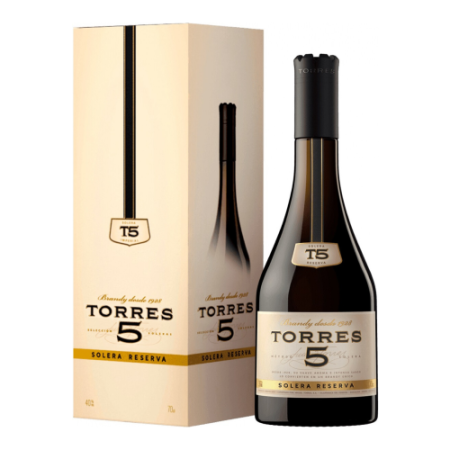 Бренди Torres 5 Solera Reserva, gift box, 0.7 л
