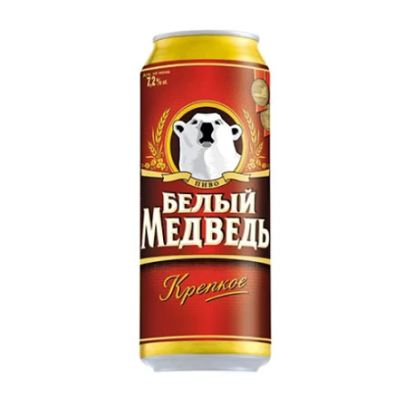 Пиво "Белый медведь" Крепкое, 0.5 л