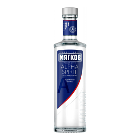 Водка "Мягков" На спирте Альфа, 0.5 л