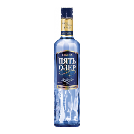 Водка "Пять Озер" Особая, 0.7 л