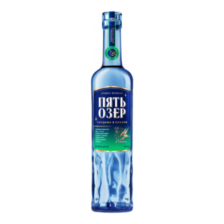 Водка "Пять Озер" Особая, 0.5 л