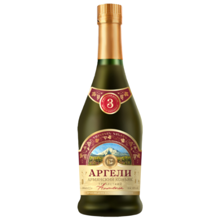 Коньяк "Аргели" 3-летний, 0.5 л