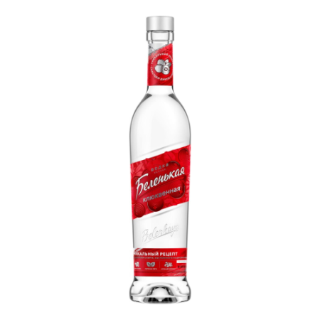 Водка "Беленькая" Клюквенная, 0.5 л