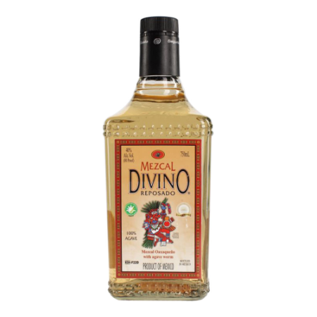Мескаль "Divino" Mezcal Reposado, with the caterpillar, 0.75 л